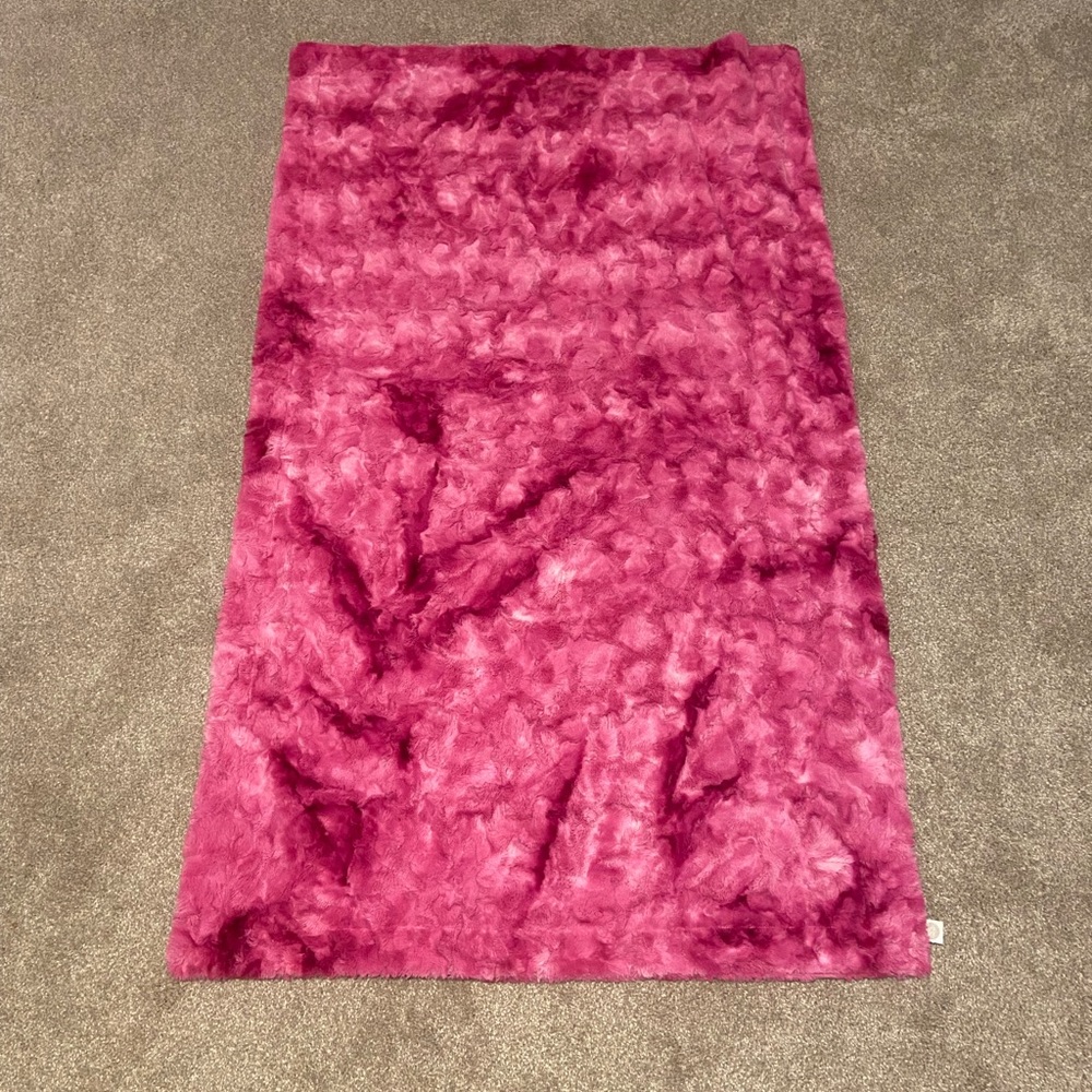 Sew Sweet Minky Skyler Blanket Magenta Galaxy